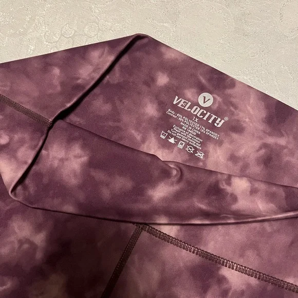 Velocity High Waist Squat Proof Ankle Length Yoga Pants For Women Size 1X - Picture 2 of 5